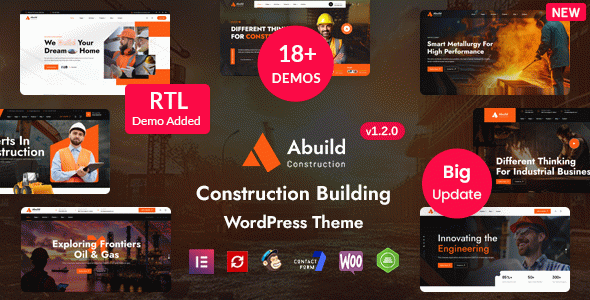 Abuild - Construction WordPress Theme