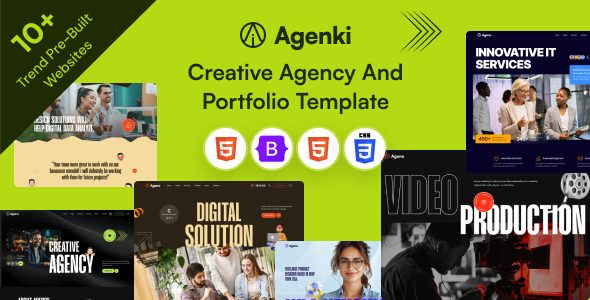 Agenki – Creative Agency & Portfolio HTML Template