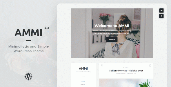 Ammi - Minimalist WordPress Blog