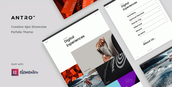 Antro - Creative Portfolio WordPress Theme