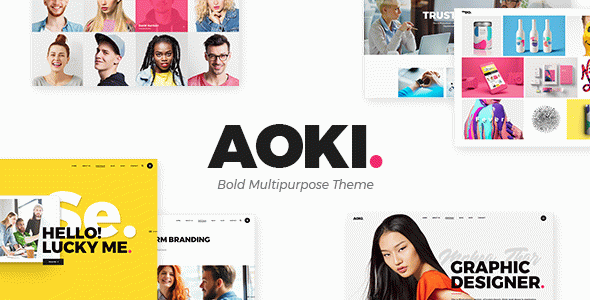 Aoki - Creative Design Agency WordPress Theme