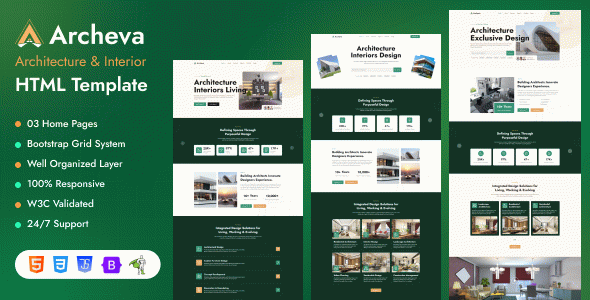 Archeva - Architecture & Interior HTML Template