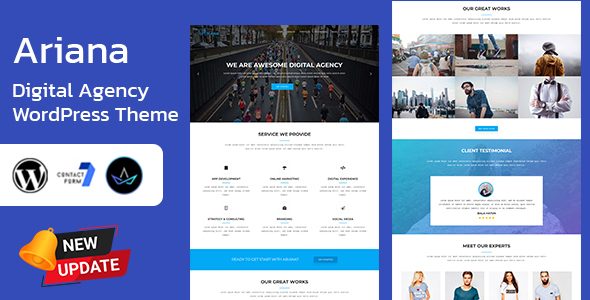 Ariana - Digital Agency WordPress Theme