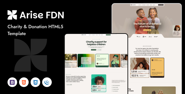 Arise FDN – Charity & Donation HTML5 Template
