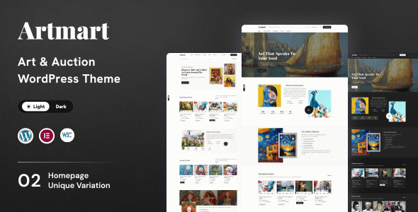 Artmart - Gallery & Auction WordPress Theme