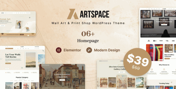 ArtSpace - Wall Design Online & Print Shop WordPress theme