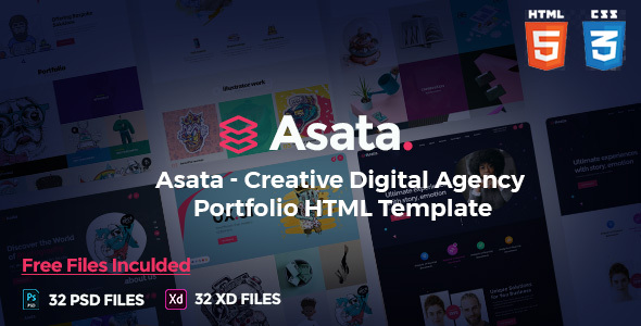 Asata - Creative Digital Agency Portfolio Template