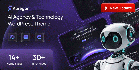 Auregon - AI Agency & Technology WordPress Theme