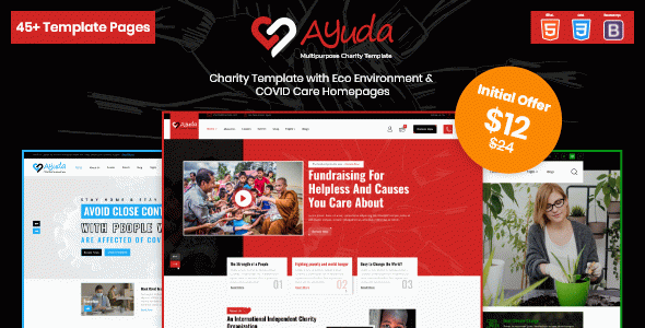 Ayuda | Multipurpose Charity HTML Template