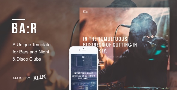 BA:R - Unique Bar, Night & Disco Club Template