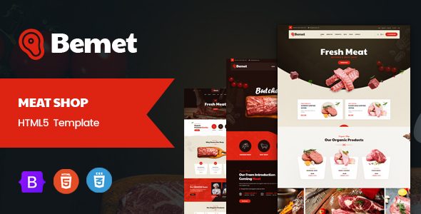 Bemet - Butcher & Meat Shop Template + RTL