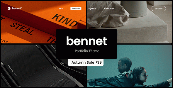 Bennet - Creative Portfolio WordPress Theme