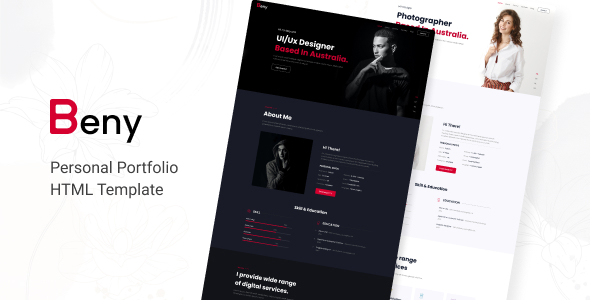 Beny - Personal Portfolio Template