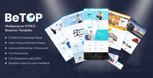 BeTOP - Multipurpose HTML5 Business Template