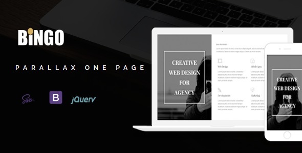Bingo - One Page Parallax