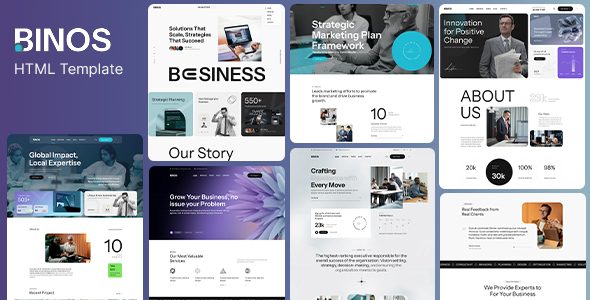 Binos - Business Consulting & Marketing HTML Template