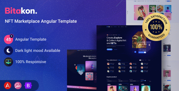 Bitakon – NFT Marketplace Angular 19 Template