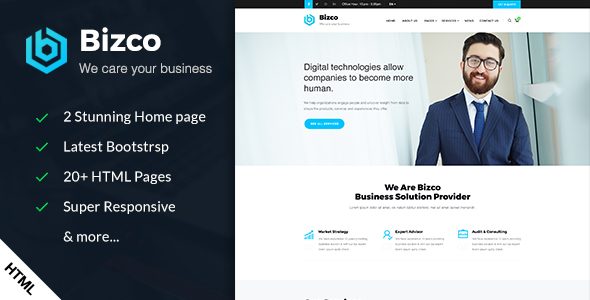 Bizco - Business & Corporate HTML Template