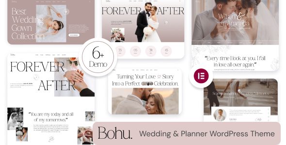 Bohu - Wedding & Planner WordPress Theme