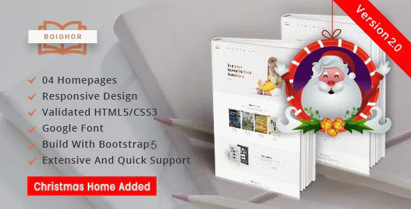 Boighor – Books Store Library eCommerce Template