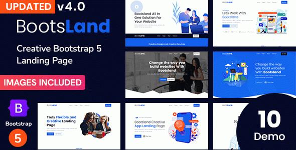 Bootsland - Creative Bootstrap5 Landing Page
