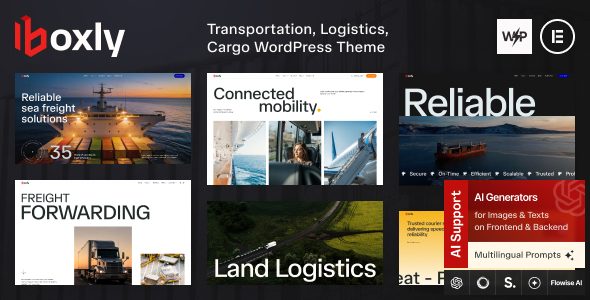 Boxly - Transportation, Logistics, Cargo WordPress Theme