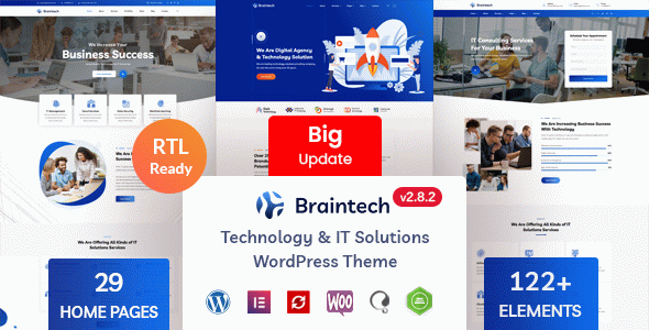 Braintech - Technology & IT Solutions WordPress Theme