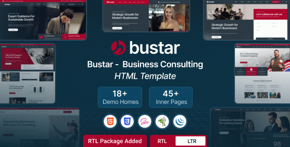 Bustar – Business Consulting HTML Template