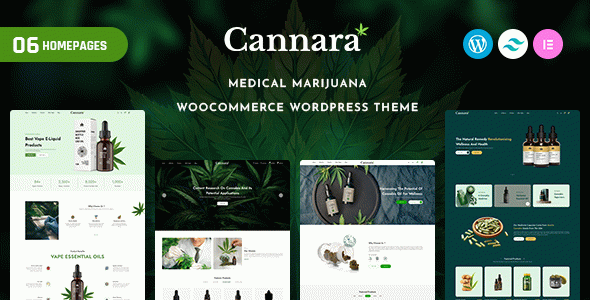 Cannara – Medical Marijuana and CBD Oil WooCommerce WordPress Theme