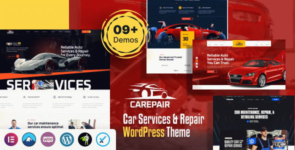 Carepair - Car Service & Auto Repair WordPress Theme