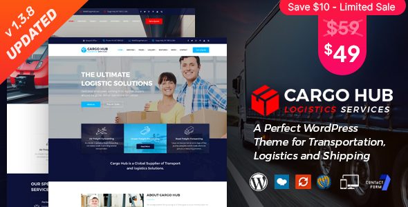 Cargo HUB - Transportation and Logistics WordPress Theme