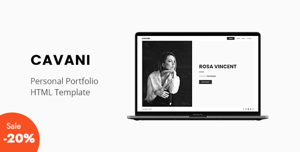 Cavani - Personal Portfolio Template
