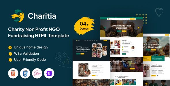 Charitia - Charity & Donation HTML Template Multipurpose