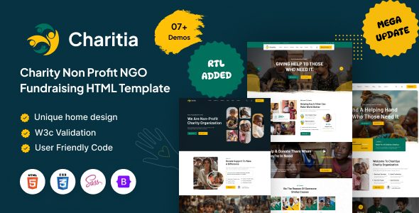 Charity Donation & Fundraising NGO HTML Template Multipurpose - Charifund