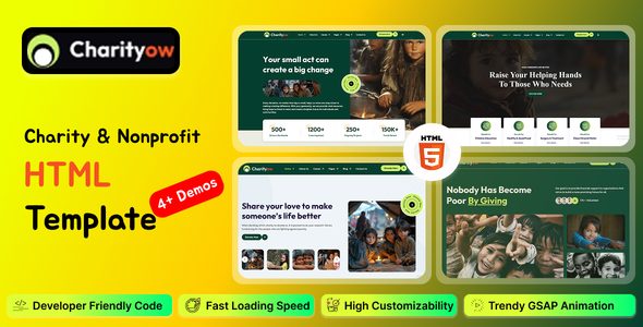 Charityow - Charity & Donation Html Template