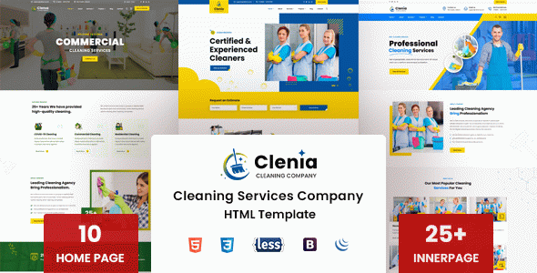 Clenia - Cleaning Services HTML Template