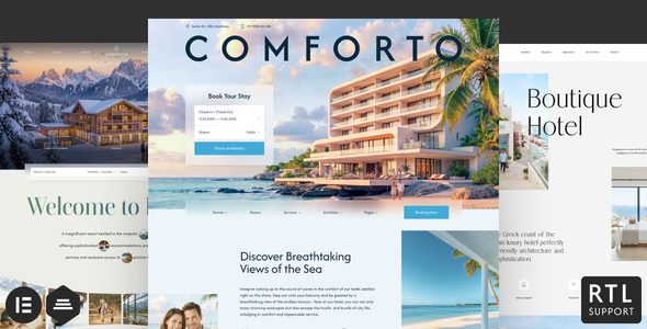 Comforto - Hotel Booking WordPress Theme