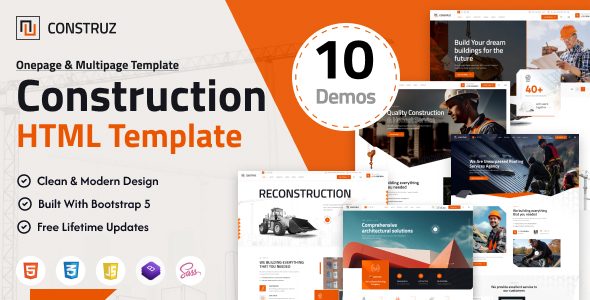 Construz - Construction Building HTML Template
