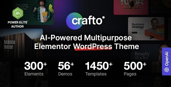 Crafto - AI-Powered Multipurpose WordPress Theme