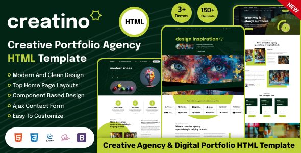 Creatino – Creative Agency & Portfolio HTML Template