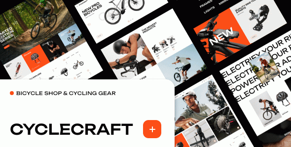 CycleCraft - Bicycle Shop and Bike Parts WordPress Theme