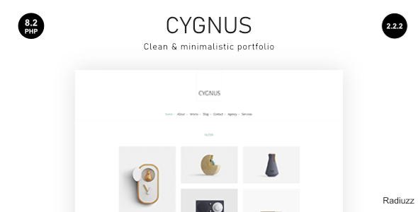 Cygnus - Clean and Minimalistic Portfolio WordPress Theme