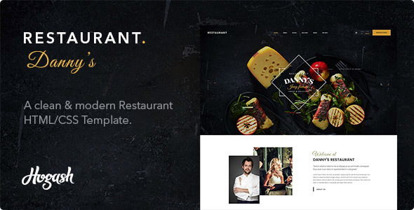 Dannys | Restaurant and Cafe HTML template
