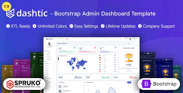 Dashtic - HTML Bootstrap Template Admin Panel