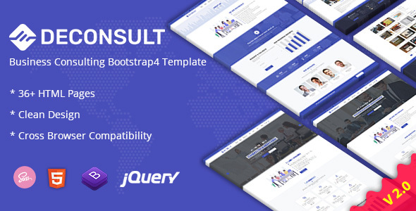 Deconsult - Business Consulting Bootstrap5 Template + RTL