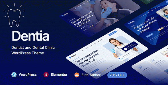 Dentia - Dentist & Dental Clinic WordPress Theme