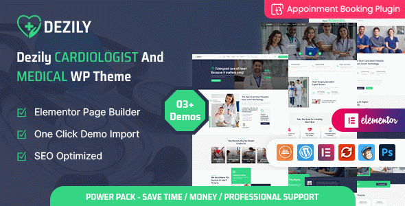 Dezily - Cardiology Medical WordPress Theme