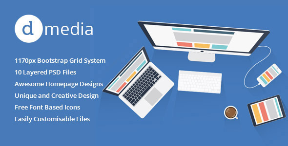 dMedia - Multi Purpose Creative HTML Template