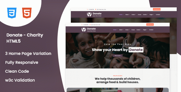 Donate - Charity HTML5 Template