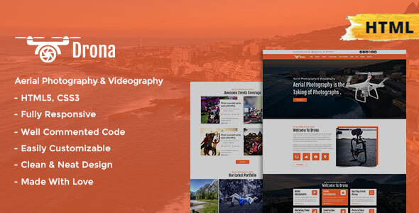 Drona | Aerial Photography & Video Html Template
